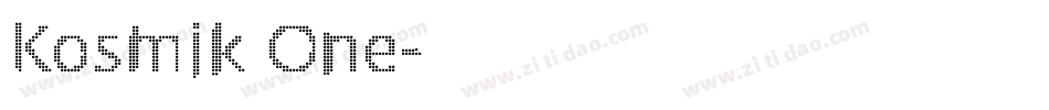 Kosmik One字体转换